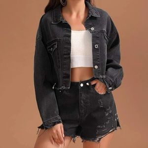 Black Denim Jean Jacket